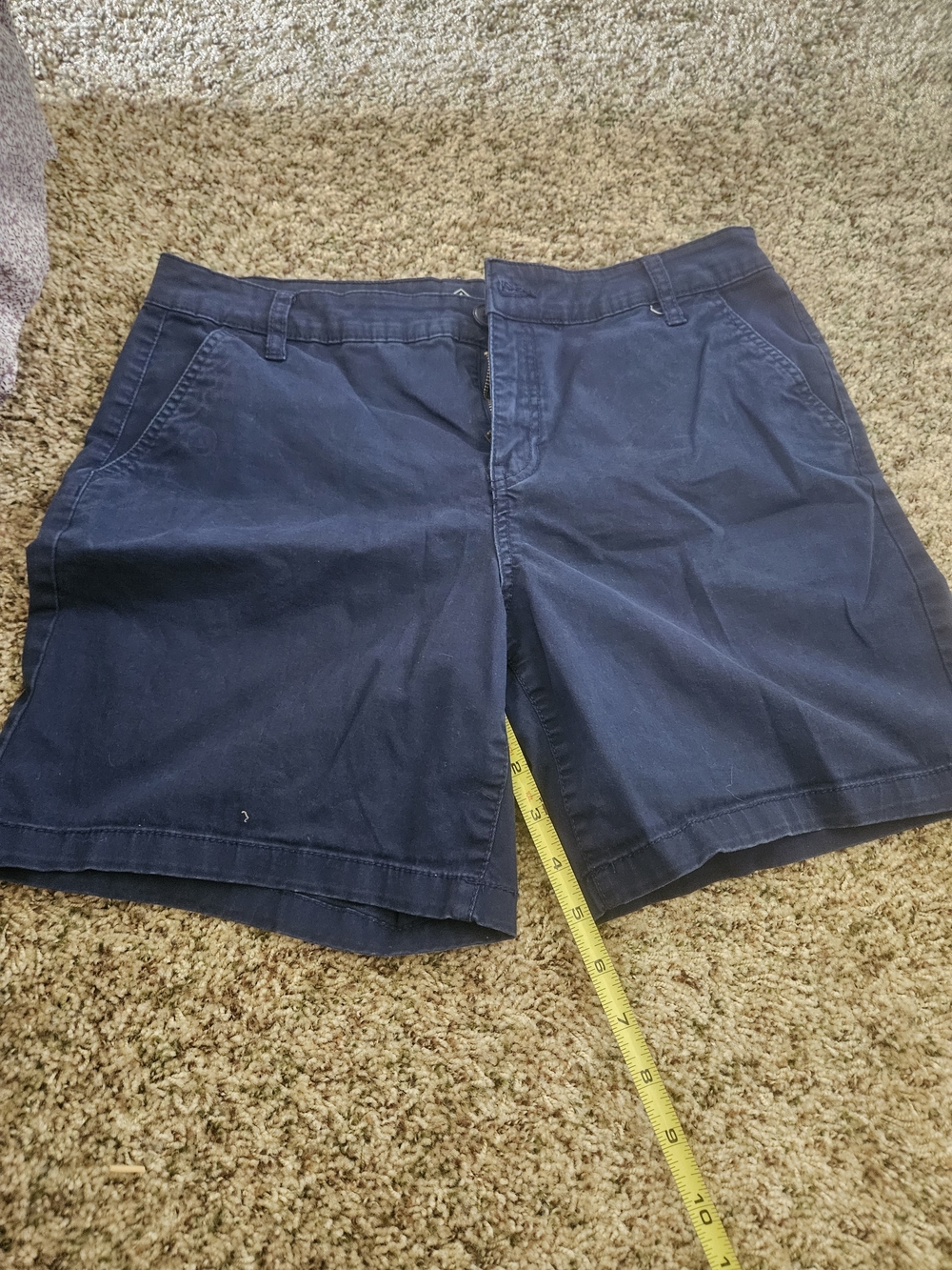 St. John's Bay Women's Navy Flat Front Shorts